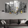 Street Scene - Nature 5 Panel Canvas Art Wall Decor