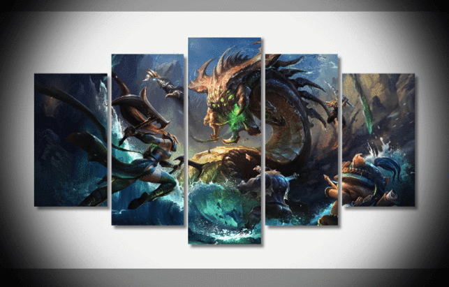 Strike League Of Legends - Game 5 Panel Canvas Art Wall Decor Strike League Of Legends - Game 5 Panel Canvas Art Wall Decor