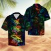 Strong Shark Hawaiian Shirt Summer Button Up