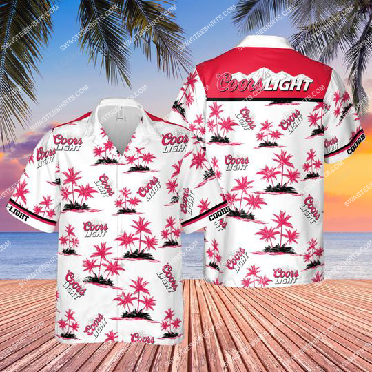 Summer Party Coors Light Beer All Over Print Hawaiian Shirt Summer Party Coors Light Beer All Over Print Hawaiian Shirt