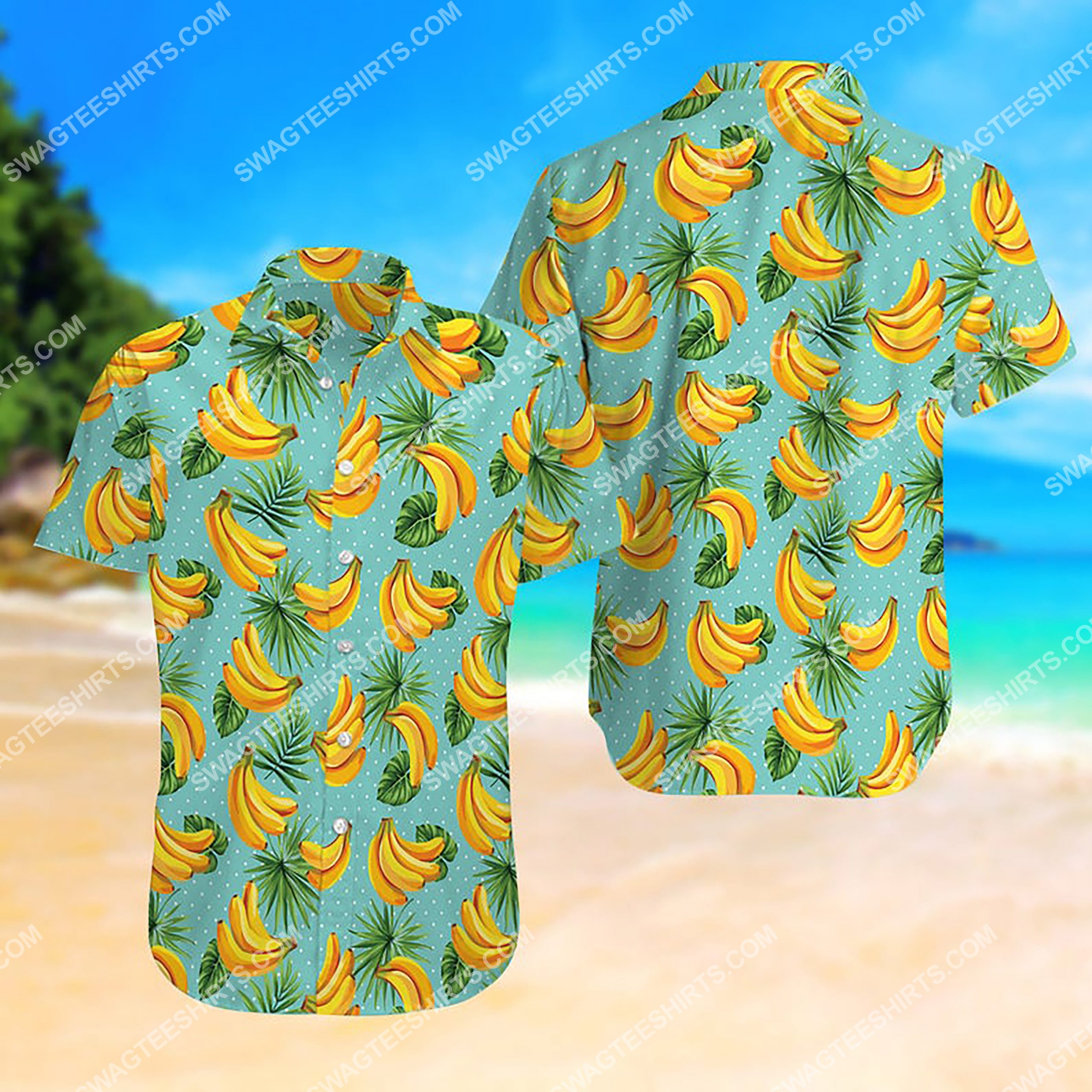 Summer Time Banana Tropical All Over Print Hawaiian Shirt Summer Time Banana Tropical All Over Print Hawaiian Shirt