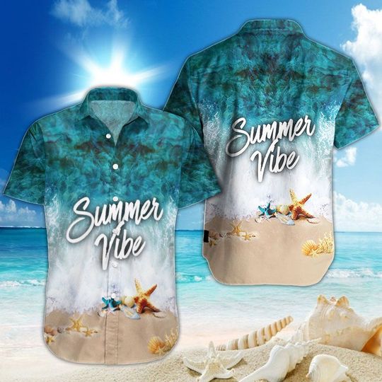 Summer Vibe Hawaiian Shirt Summer Button Up Summer Vibe Hawaiian Shirt Summer Button Up