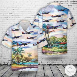 Sun Country Airlines Boeing 737-8Q8 Hawaiian Shirt