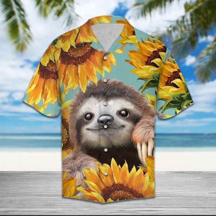 Sunflower And Sloth Hawaiian Shirt Sunflower And Sloth Hawaiian Shirt