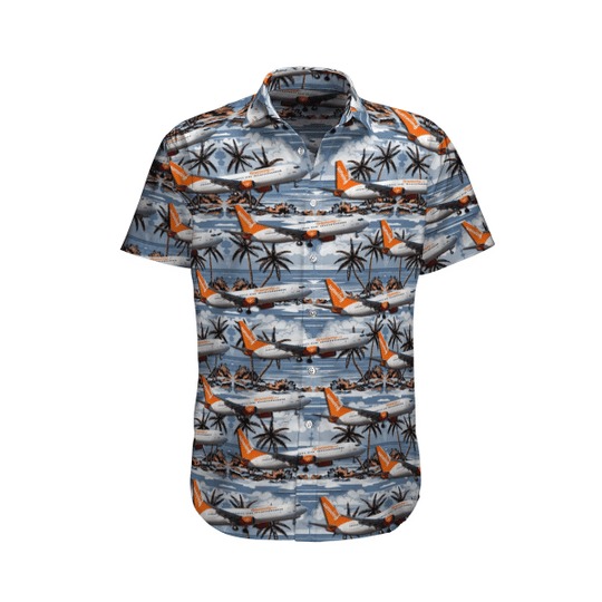 Sunwing Airlines Boeing 737-8Fh Hawaiian Shirt Sunwing Airlines Boeing 737-8Fh Hawaiian Shirt