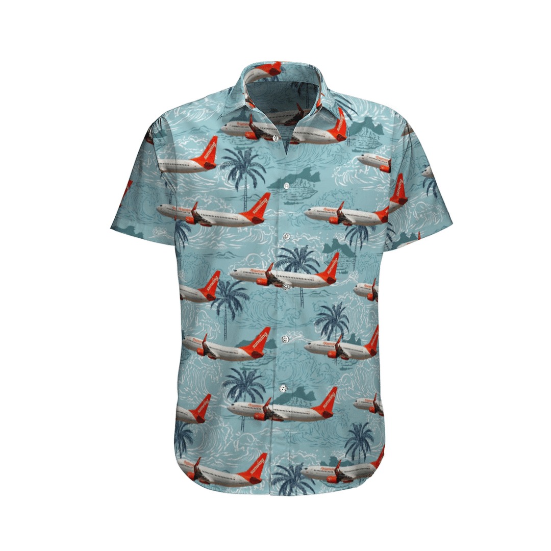 Sunwing Airlines Boeing 73786Q Hawaiian Shirt Sunwing Airlines Boeing 73786Q Hawaiian Shirt