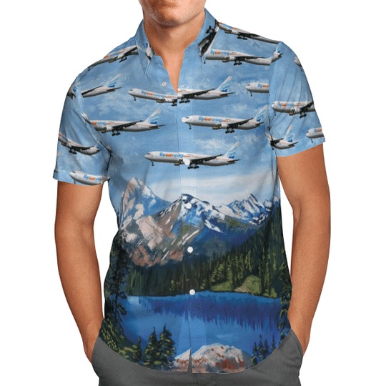 Sunwing Airlines Boeing 767-3Y0/Er Hawaiian Shirt Sunwing Airlines Boeing 767-3Y0/Er Hawaiian Shirt