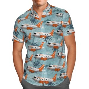 Sunwing Airlines Cartoon Boeing Hawaiian Shirt