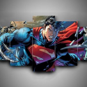 Superman 1 - Dc 5 Panel Canvas Art Wall Decor