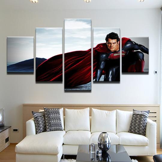 Superman 15 - Dc 5 Panel Canvas Art Wall Decor Superman 15 - Dc 5 Panel Canvas Art Wall Decor