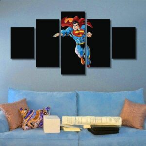 Superman 22 - Dc 5 Panel Canvas Art Wall Decor