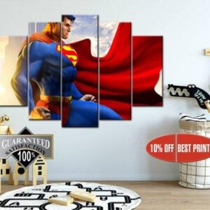 Superman 3 - Dc 5 Panel Canvas Art Wall Decor