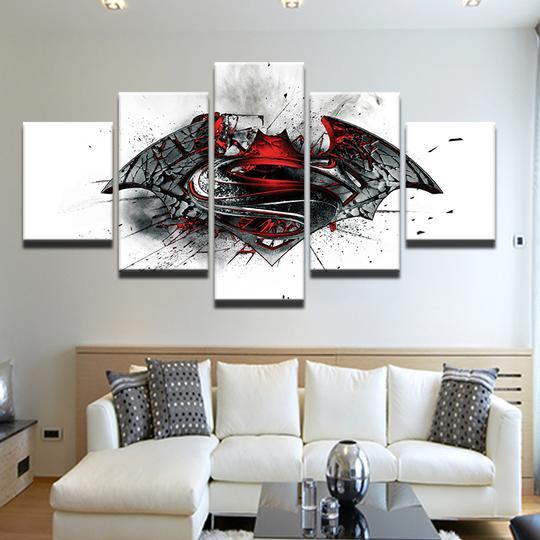 Superman Batman 82- Dc 5 Panel Canvas Art Wall Decor Superman Batman 82- Dc 5 Panel Canvas Art Wall Decor