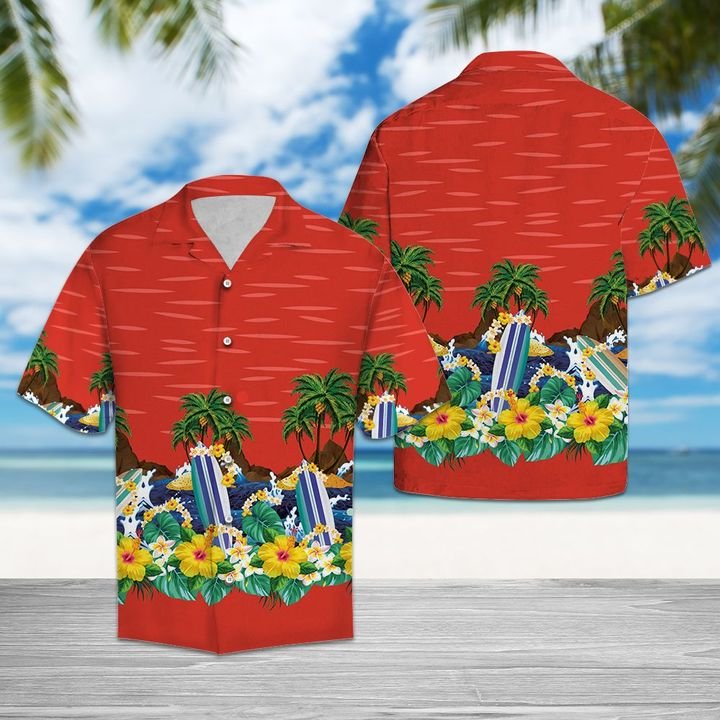 Surfboard Lover Hawaiian Shirt Summer Button Up Surfboard Lover Hawaiian Shirt Summer Button Up