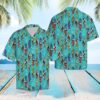 Surfboard Ocean Hawaiian Shirt Summer Button Up