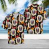 Surfboard Tiki Pattern Hawaiian Shirt Summer Button Up