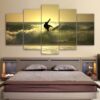 Surfer Surfing - Sport 5 Panel Canvas Art Wall Decor