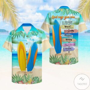 Surfing God Says You Are Unique Special Lovely Hawaiian Shirt