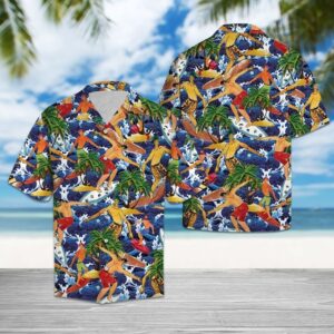 Surfing Lover Hawaiian Shirt Summer Button Up
