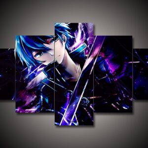 Sword Art Online - Sao 2 - Anime 5 Panel Canvas Art Wall Decor