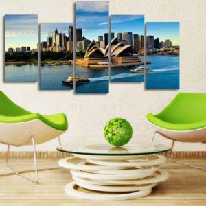 Sydney Opera House Australia - Nature 5 Panel Canvas Art Wall Decor