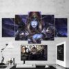 Sylvanas Windrunner 04 - Gaming 5 Panel Canvas Art Wall Decor