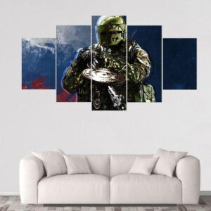 Tachanka Rainbow Six Siege - Gaming 5 Panel Canvas Art Wall Decor