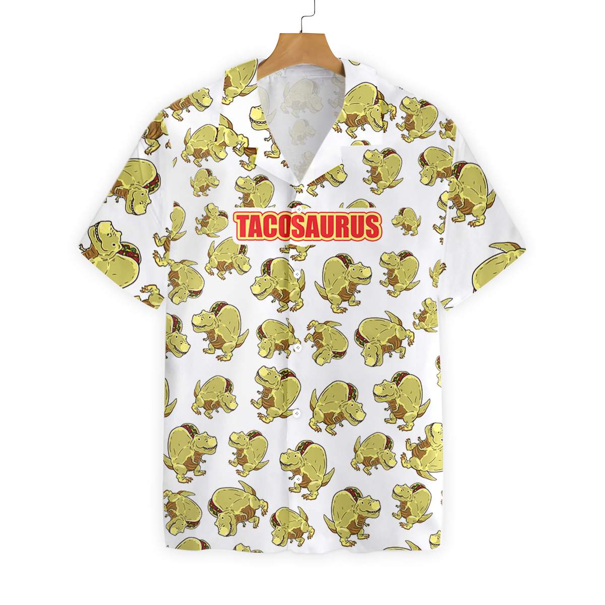 Tacosaurus Dinosaur Hawaiian Shirt Tacosaurus Dinosaur Hawaiian Shirt