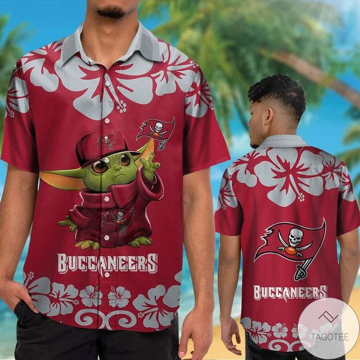 Tampa Bay Buccaneers Baby Yoda Hawaiian Shirt Tampa Bay Buccaneers Baby Yoda Hawaiian Shirt