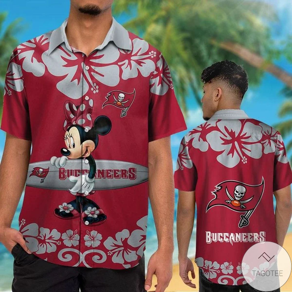 Tampa Bay Buccaneers & Minnie Mouse Hawaiian Shirt Tampa Bay Buccaneers & Minnie Mouse Hawaiian Shirt