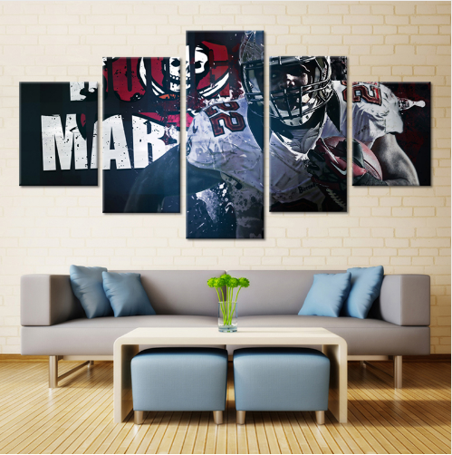 Tampa Bay Buccaneers Player - Sport 5 Panel Canvas Art Wall Decor Tampa Bay Buccaneers Player - Sport 5 Panel Canvas Art Wall Decor