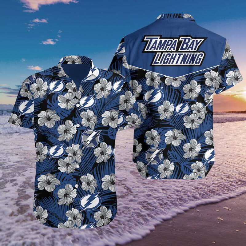 Tampa Bay Hockey Hawaiian Shirt Summer Button Up Tampa Bay Hockey Hawaiian Shirt Summer Button Up