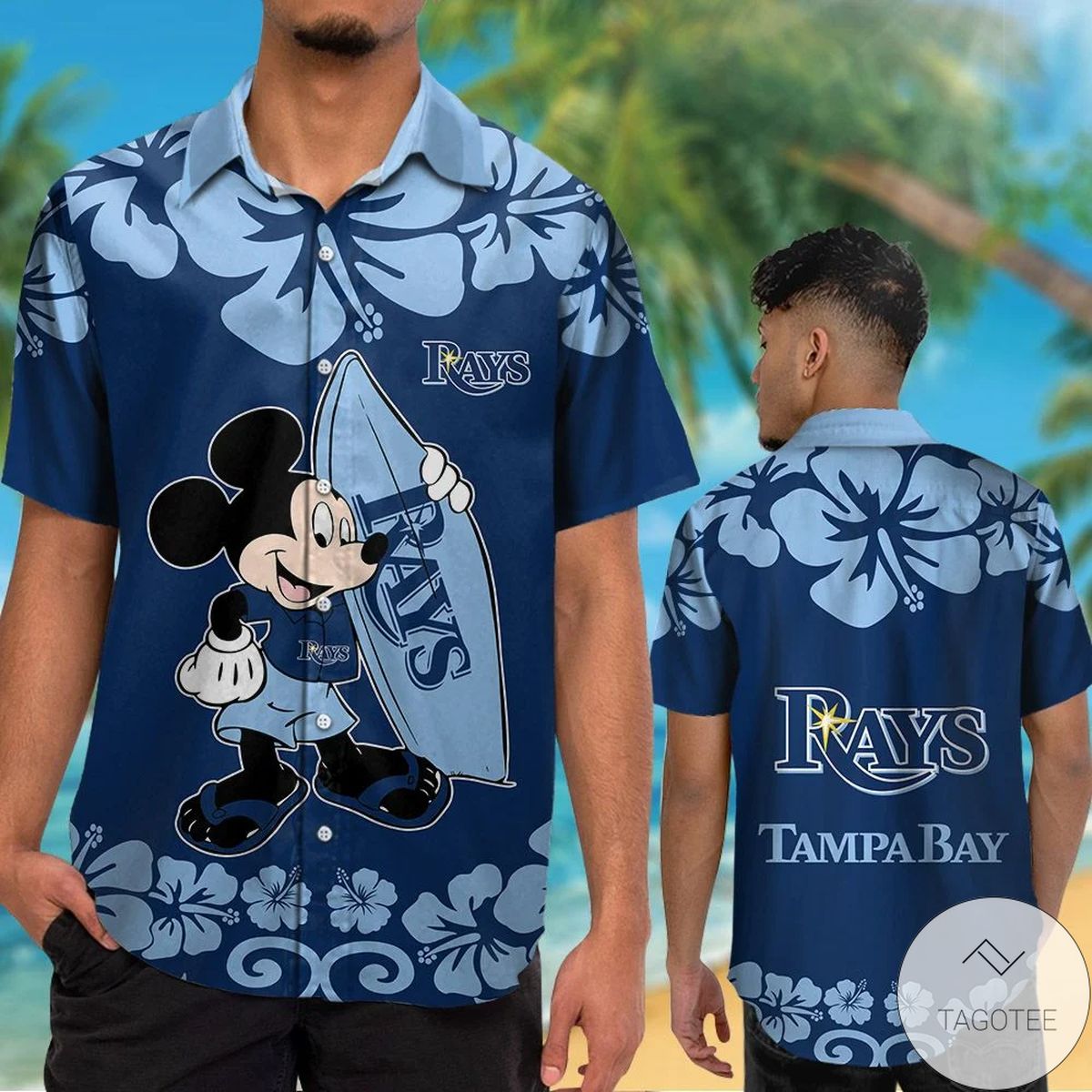 Tampa Bay Rays Mickey Mouse Hawaiian Shirt Tampa Bay Rays Mickey Mouse Hawaiian Shirt