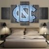 Tar Heels - Sport 5 Panel Canvas Art Wall Decor