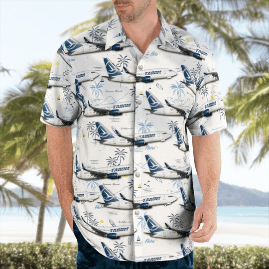 Tarom Boeing 737-78J Hawaiian Shirt Tarom Boeing 737-78J Hawaiian Shirt