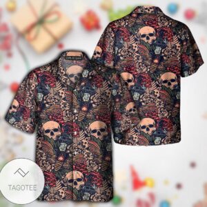 Tattoo Skull Amazing Christmas 01 Hawaiian Shirt