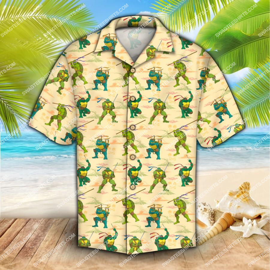 Teenage Mutant Ninja Turtles All Over Print Hawaiian Shirt Teenage Mutant Ninja Turtles All Over Print Hawaiian Shirt