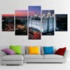 Temple Square - Nature 5 Panel Canvas Art Wall Decor