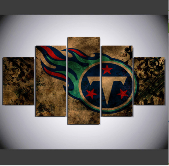 Tennessee Titans 2 - Sport 5 Panel Canvas Art Wall Decor Tennessee Titans 2 - Sport 5 Panel Canvas Art Wall Decor