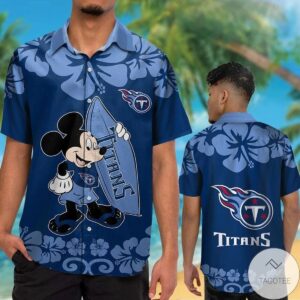 Tennessee Titans & Mickey Mouse Hawaiian Shirt