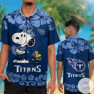 Tennessee Titans & Snoopy Hawaiian Shirt