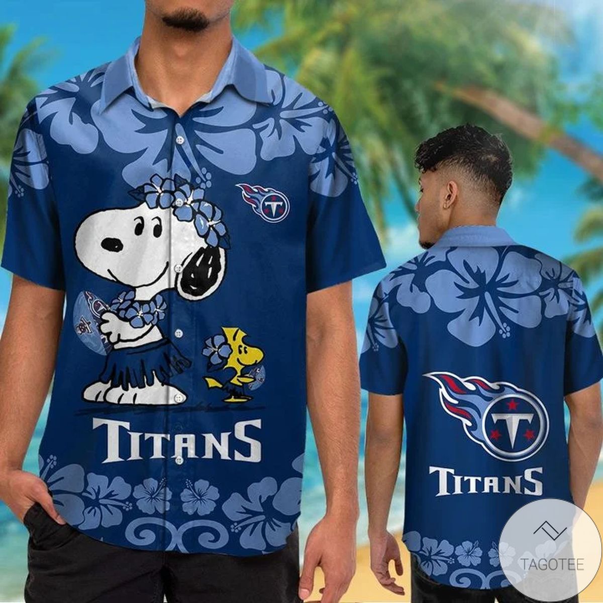 Tennessee Titans & Snoopy Hawaiian Shirt Tennessee Titans & Snoopy Hawaiian Shirt
