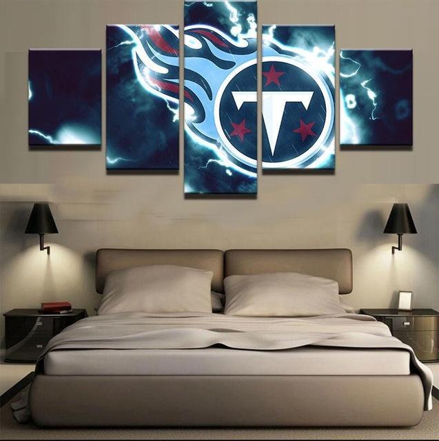 Tennessee Titans - Sport 5 Panel Canvas Art Wall Decor Tennessee Titans - Sport 5 Panel Canvas Art Wall Decor