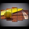 Tennis Racket And Ball - Sport 5 Panel Canvas Art Wall Decor