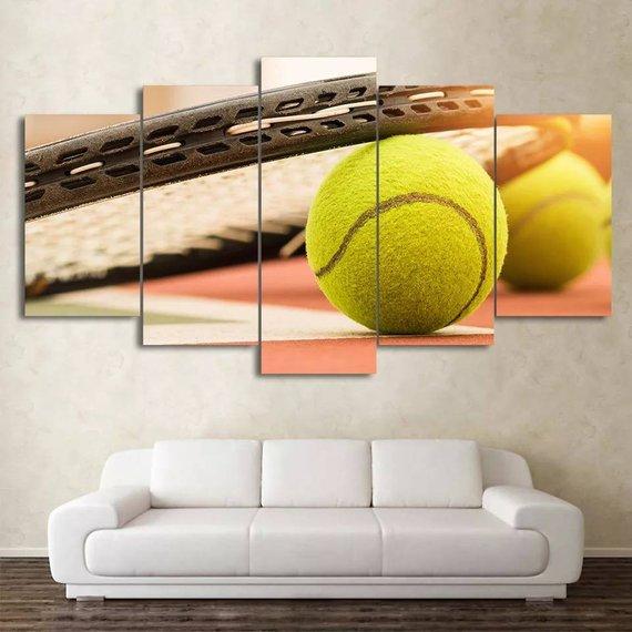 Tennist Gift - Sport 5 Panel Canvas Art Wall Decor Tennist Gift - Sport 5 Panel Canvas Art Wall Decor