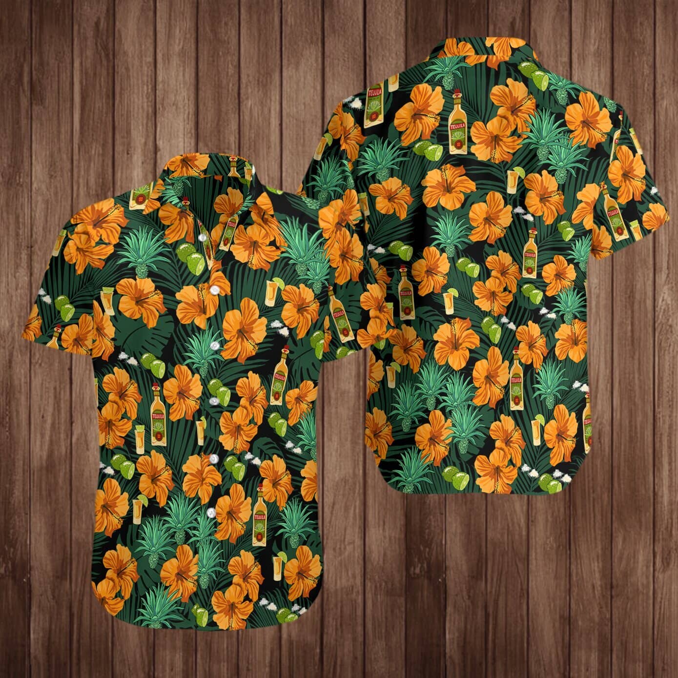 Tequila Hawaiian Shirt Summer Button Up Tequila Hawaiian Shirt Summer Button Up