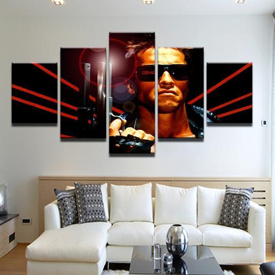 Terminator 10 - Movie 5 Panel Canvas Art Wall Decor Terminator 10 - Movie 5 Panel Canvas Art Wall Decor
