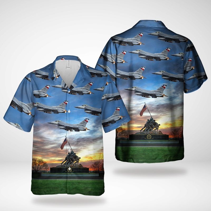 Texas Air National Guard 149Th F-16C Fighting Falcon Hawaiian Shirt Texas Air National Guard 149Th F-16C Fighting Falcon Hawaiian Shirt
