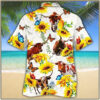 Texas Longhorn Sun Flower Hawaiian Shirt