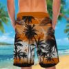 Texas Longhorns Tropical Hawaiian Shirt Short